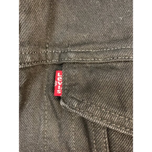 Levi Mens Black Denim Sherpa-Lined Trucker Jacket M RII10590 EUC Snap - Picture 14 of 14